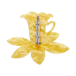 Flower Teacup Brooch (IMPERFECT)  -  Erstwilder  -  Quirky Resin and Enamel Accessories