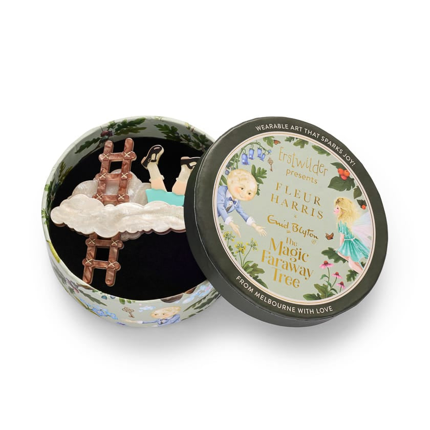 On to the next Land! Brooch  -  Erstwilder  -  Quirky Resin and Enamel Accessories