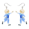 Moonface Drop Earrings  -  Erstwilder  -  Quirky Resin and Enamel Accessories