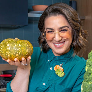 Purely Pumpkin Brooch  -  Erstwilder  -  Quirky Resin and Enamel Accessories