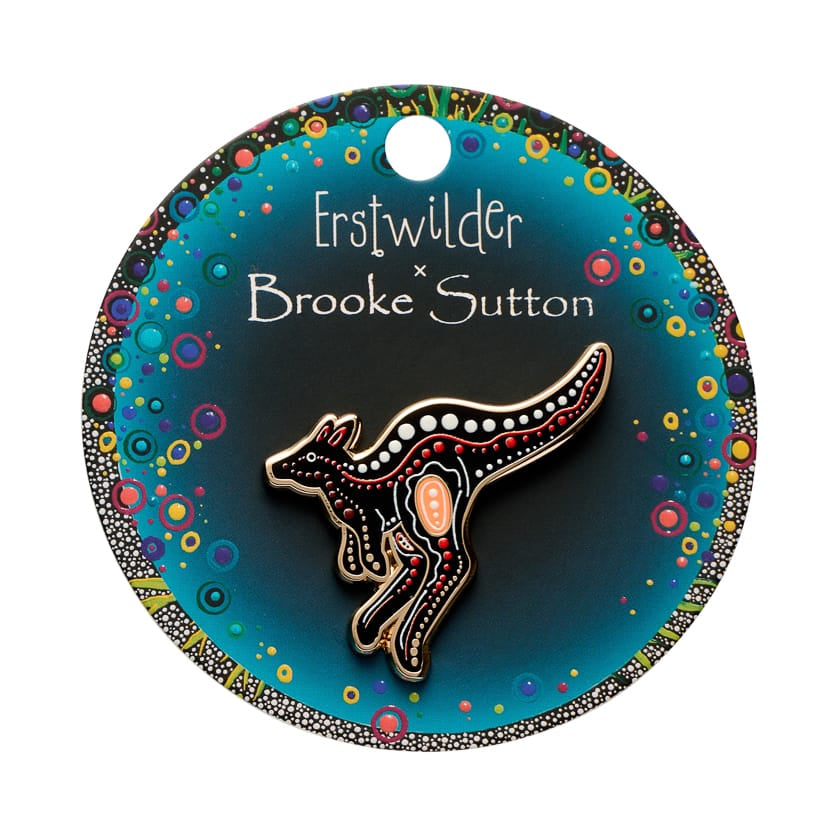 Matjumpa Ritjinguthinha Enamel Pin  -  Erstwilder  -  Quirky Resin and Enamel Accessories