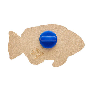 Harlequin Tuskfish Enamel Pin  -  Erstwilder  -  Quirky Resin and Enamel Accessories