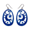 Moonlight Drop Earrings - Navy  -  Erstwilder Essentials  -  Quirky Resin and Enamel Accessories