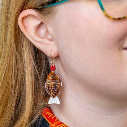 Soy Sensations Drop Earrings  -  Erstwilder  -  Quirky Resin and Enamel Accessories