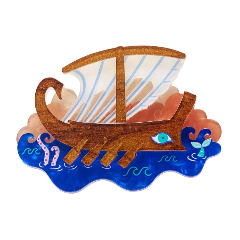 Winds of War Brooch  -  Erstwilder  -  Quirky Resin and Enamel Accessories