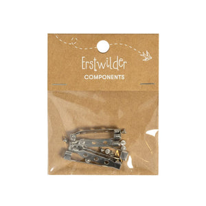 Spiral Hook Brooch Clasp Pack  -  Erstwilder  -  Quirky Resin and Enamel Accessories