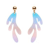 Reef Coral Drop Earrings - Iridescent  -  Erstwilder Essentials  -  Quirky Resin and Enamel Accessories
