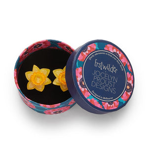 Delightful Daffodil Stud Earrings  -  Erstwilder  -  Quirky Resin and Enamel Accessories