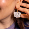 Story Book Drop Earrings - Brown