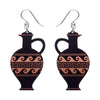 Lekythos Drop Earrings - Black  -  Erstwilder Essentials  -  Quirky Resin and Enamel Accessories