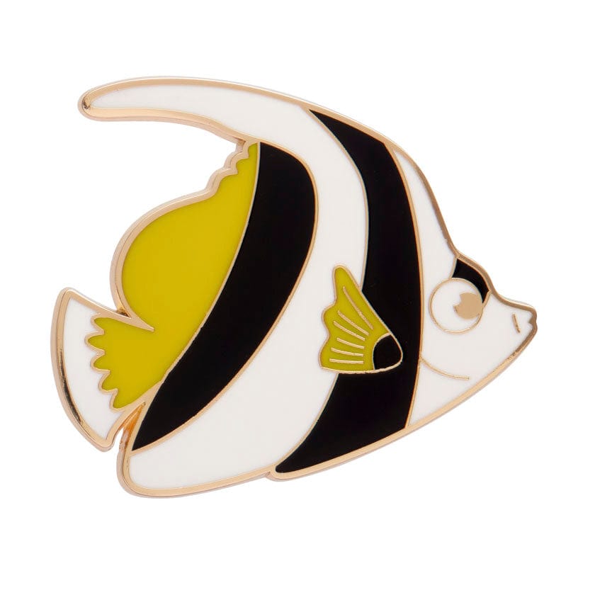 Bannerfish Enamel Pin  -  Erstwilder  -  Quirky Resin and Enamel Accessories