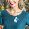 Dame Washalot Brooch
