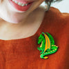 Impressive Scale Brooch  -  Erstwilder  -  Quirky Resin and Enamel Accessories
