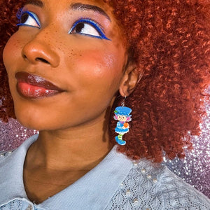 Blueberry Muffin Drop Earrings  -  Erstwilder  -  Quirky Resin and Enamel Accessories