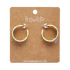 Sunflower Hoop Stud Earrings - Yellow  -  Erstwilder Essentials  -  Quirky Resin and Enamel Accessories