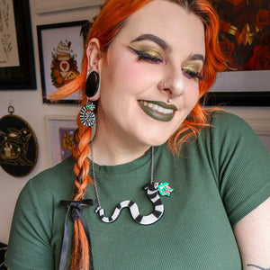 Sandworm Strikes Necklace  -  Erstwilder  -  Quirky Resin and Enamel Accessories