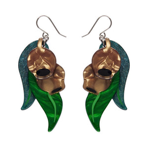 Gumnut Babies Drop Earrings  -  Erstwilder  -  Quirky Resin and Enamel Accessories