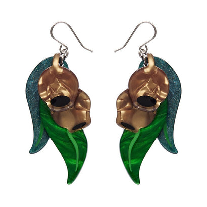 Gumnut Babies Drop Earrings  -  Erstwilder  -  Quirky Resin and Enamel Accessories
