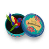 Lulu the Lorikeet Brooch  -  Erstwilder  -  Quirky Resin and Enamel Accessories
