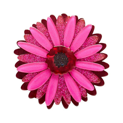 Sunshine of Life Gerbera Brooch  -  Erstwilder  -  Quirky Resin and Enamel Accessories