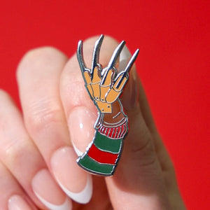 Freddy Krueger Enamel Pin  -  Erstwilder  -  Quirky Resin and Enamel Accessories