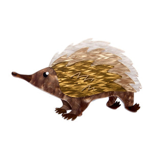 Prickles the Echidna Brooch  -  Erstwilder  -  Quirky Resin and Enamel Accessories