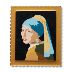Vermeer Simplified Mini Brooch  -  Erstwilder Simplified  -  Quirky Resin and Enamel Accessories