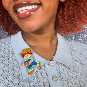 Huckleberry Pie Brooch  -  Erstwilder  -  Quirky Resin and Enamel Accessories