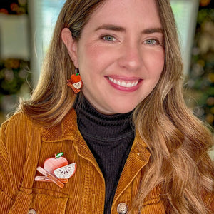 All Things Nice Brooch  -  Erstwilder  -  Quirky Resin and Enamel Accessories