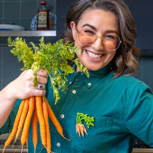 Carrot Topper Brooch  -  Erstwilder  -  Quirky Resin and Enamel Accessories
