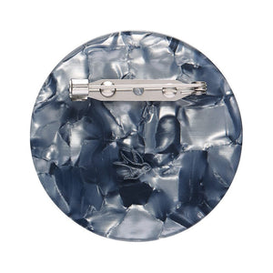 Tiny Blue Dot Brooch  -  Erstwilder  -  Quirky Resin and Enamel Accessories