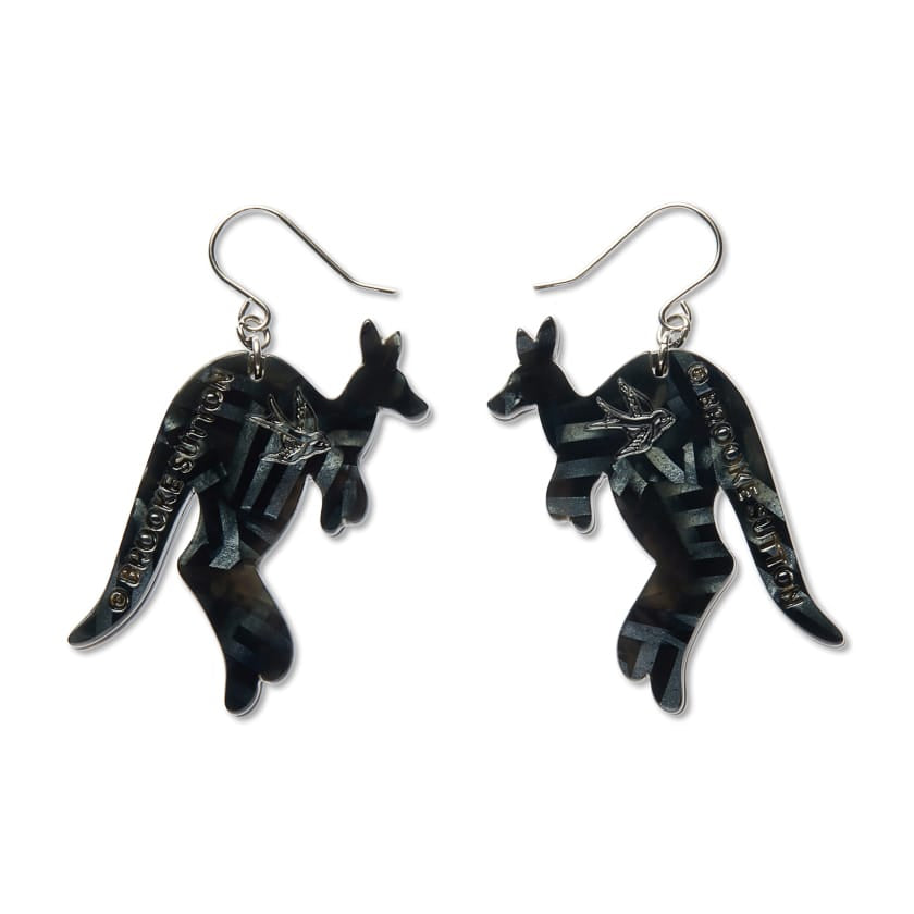 Matjumpa Ritjinguthinha Drop Earrings  -  Erstwilder  -  Quirky Resin and Enamel Accessories