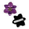 Chocolate Lily Hair Clips – 2 Piece  -  Erstwilder  -  Quirky Resin and Enamel Accessories