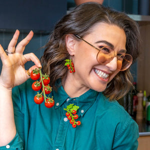 Vine & Dandy Brooch  -  Erstwilder  -  Quirky Resin and Enamel Accessories