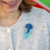 Slippin’ Under Brooch  -  Erstwilder  -  Quirky Resin and Enamel Accessories