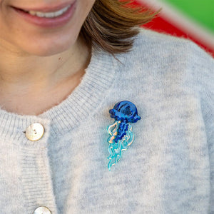 Slippin’ Under Brooch  -  Erstwilder  -  Quirky Resin and Enamel Accessories