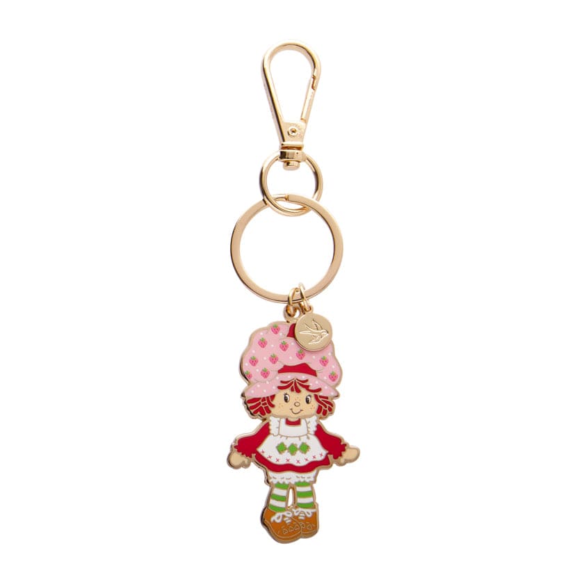 Sweet Strawberry Shortcake Enamel Key Ring  -  Erstwilder  -  Quirky Resin and Enamel Accessories