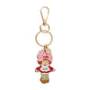 Sweet Strawberry Shortcake Enamel Key Ring