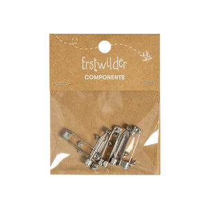 Spiral Hook Brooch Clasp Pack  -  Erstwilder  -  Quirky Resin and Enamel Accessories