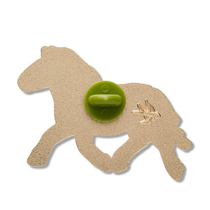 Takhi Wild Horse Enamel Pin  -  Erstwilder  -  Quirky Resin and Enamel Accessories