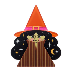 Master Spellcaster Brooch  -  Erstwilder  -  Quirky Resin and Enamel Accessories