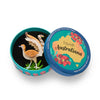 Lottie the Lyrebird Brooch  -  Erstwilder  -  Quirky Resin and Enamel Accessories