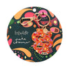 The Rowdy Rattlesnake Key Ring  -  Erstwilder  -  Quirky Resin and Enamel Accessories