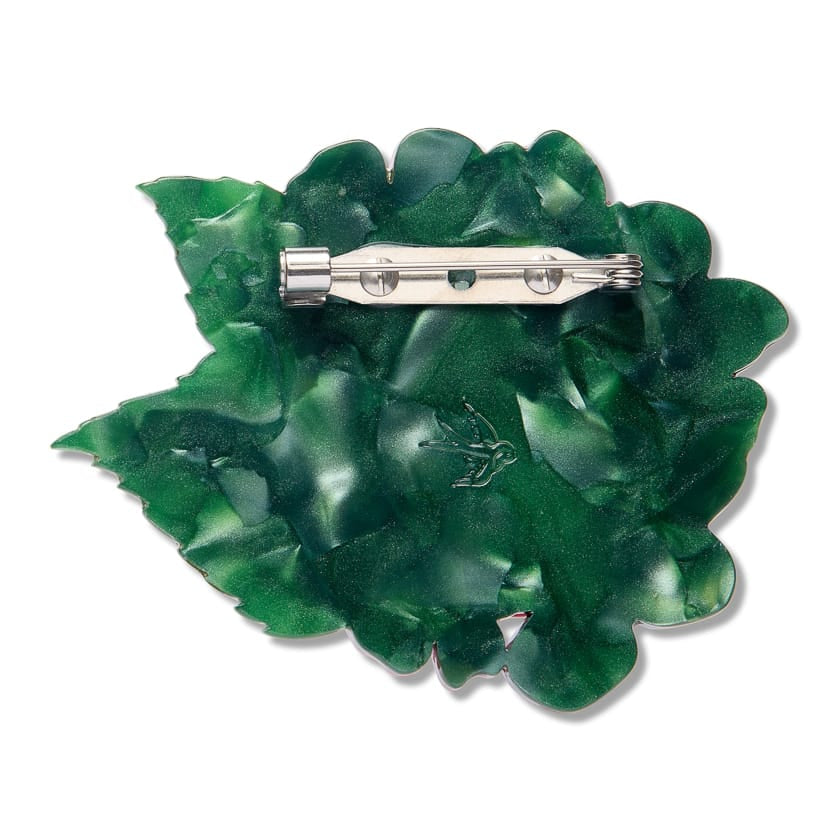 Heartfelt Hydrangea Brooch  -  Erstwilder  -  Quirky Resin and Enamel Accessories