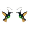 Dusky Starfrontlet Drop Earrings  -  Erstwilder  -  Quirky Resin and Enamel Accessories