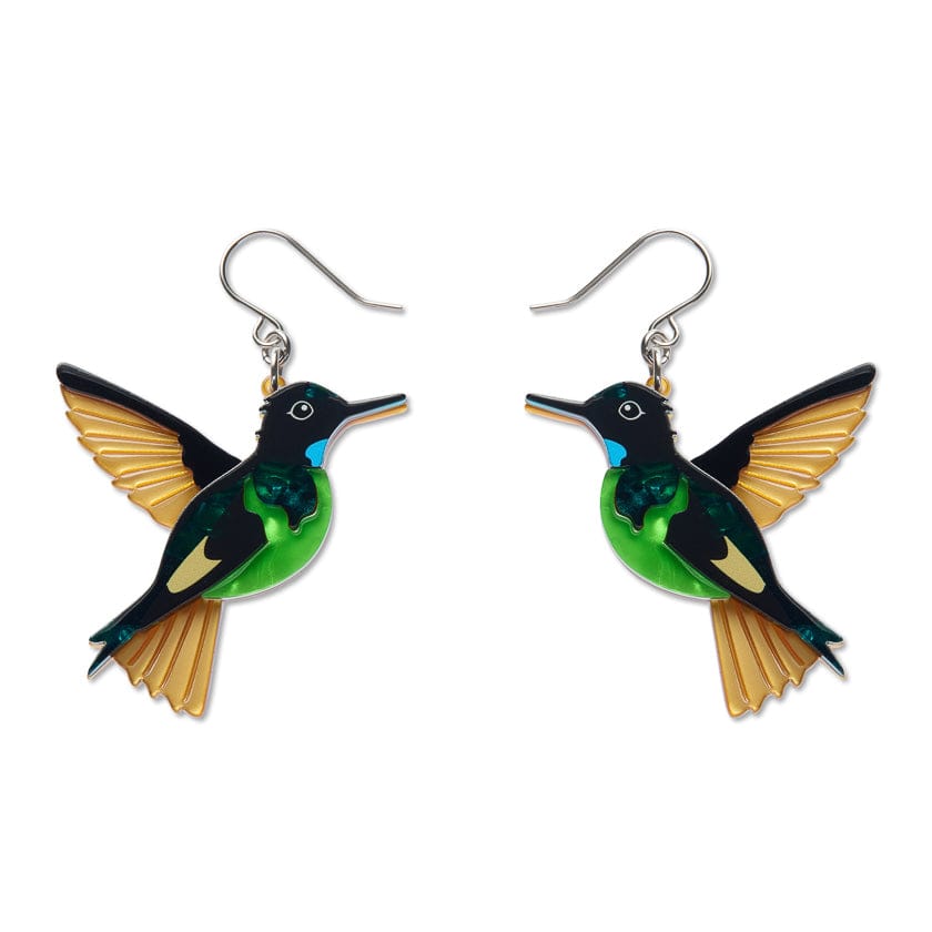 Dusky Starfrontlet Drop Earrings  -  Erstwilder  -  Quirky Resin and Enamel Accessories