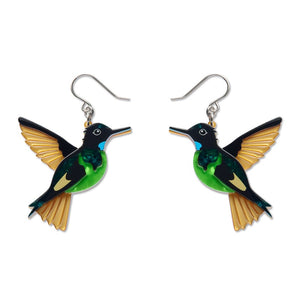 Dusky Starfrontlet Drop Earrings  -  Erstwilder  -  Quirky Resin and Enamel Accessories