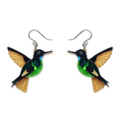 Dusky Starfrontlet Drop Earrings  -  Erstwilder  -  Quirky Resin and Enamel Accessories