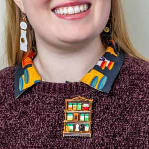 A Pinch of Personality Brooch  -  Erstwilder  -  Quirky Resin and Enamel Accessories