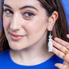 Marble Muse Drop Earrings  -  Erstwilder  -  Quirky Resin and Enamel Accessories